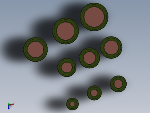电缆安装用08至24号军用圆形连接器俯视缩略图