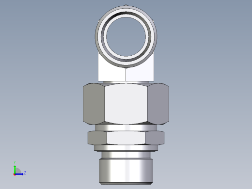 卡套式工业通用硬管接头EO_Assembled_adjustable_standpipe_branch_tee_EVT22LMOMD71左视缩略图