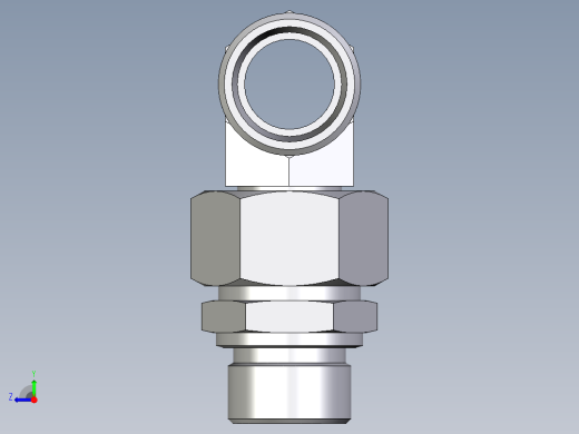 卡套式工业通用硬管接头EO_Assembled_adjustable_standpipe_branch_tee_EVT22LMOMD71右视缩略图