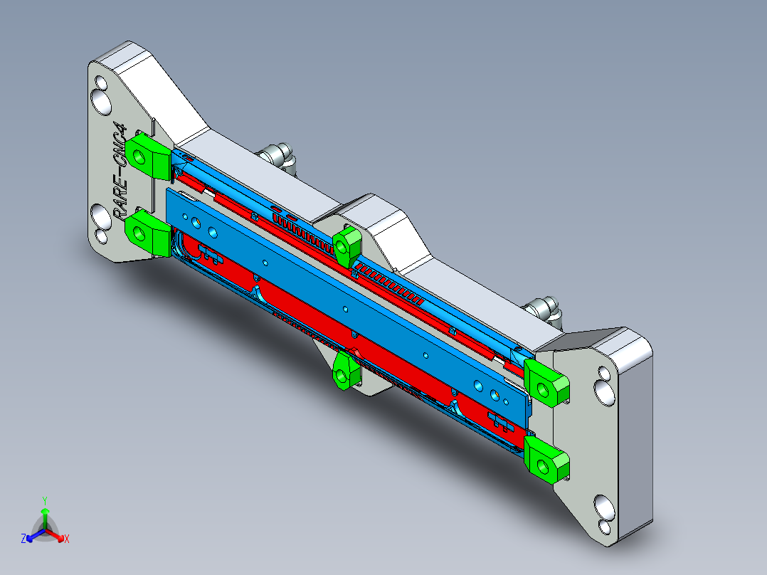 RARE-CNC4-0723正等轴测图