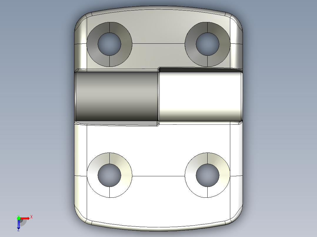 型材-KJN 25-40 DETACHABLE COMBI HINGE LEFT 095K2540L00俯视图