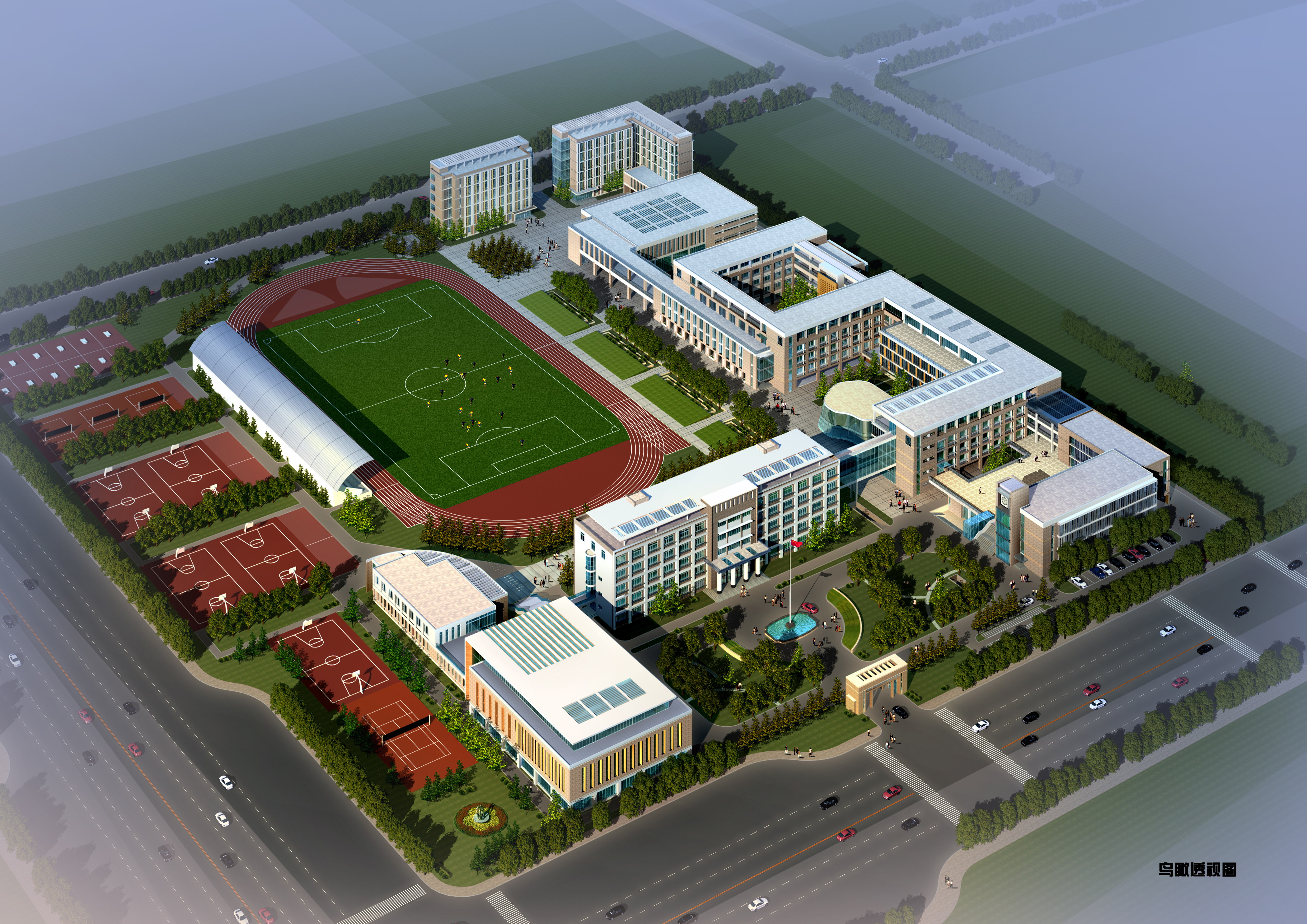 太原实验中学规划及建筑设计文本（含文本效果图 CAD）