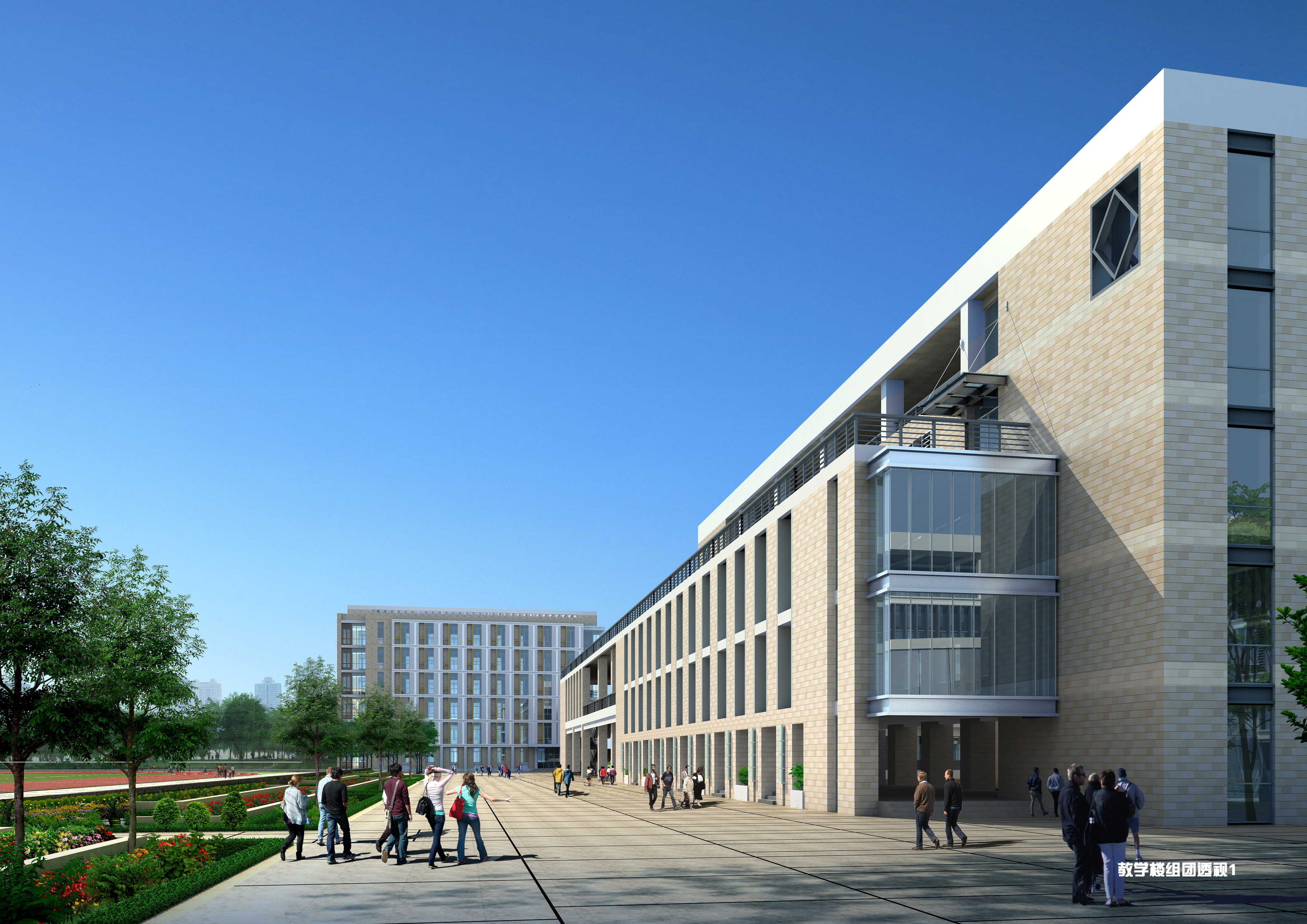 太原实验中学规划及建筑设计文本（含文本效果图 CAD）