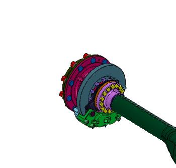 重型转向刚性悬架车轴后桥装置
