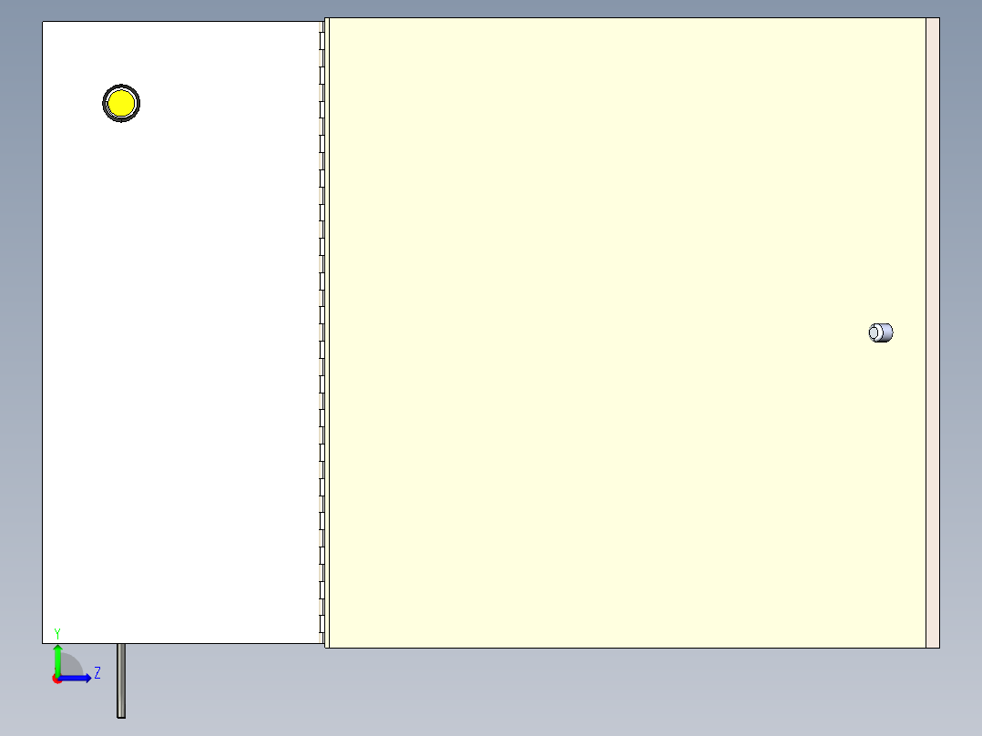 电器柜 电控柜 (108) 机械设计素材左视图
