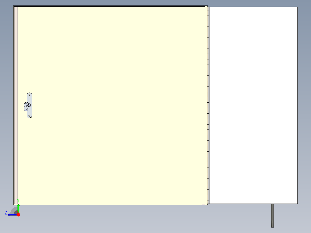 电器柜 电控柜 (108) 机械设计素材右视图