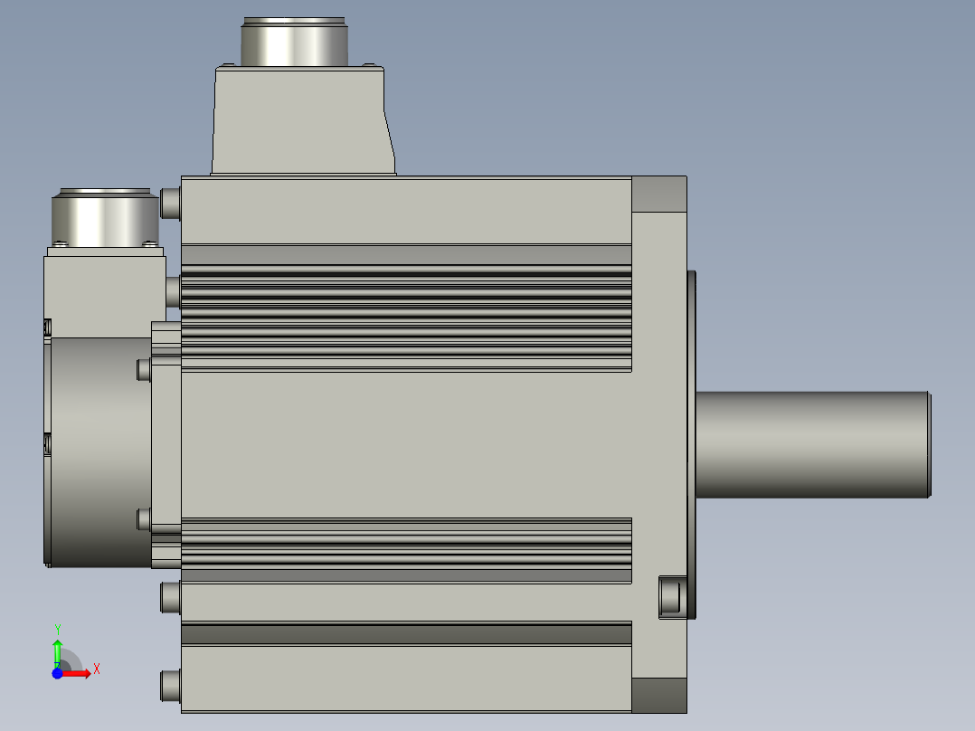 4000W MHME伺服马达前视图