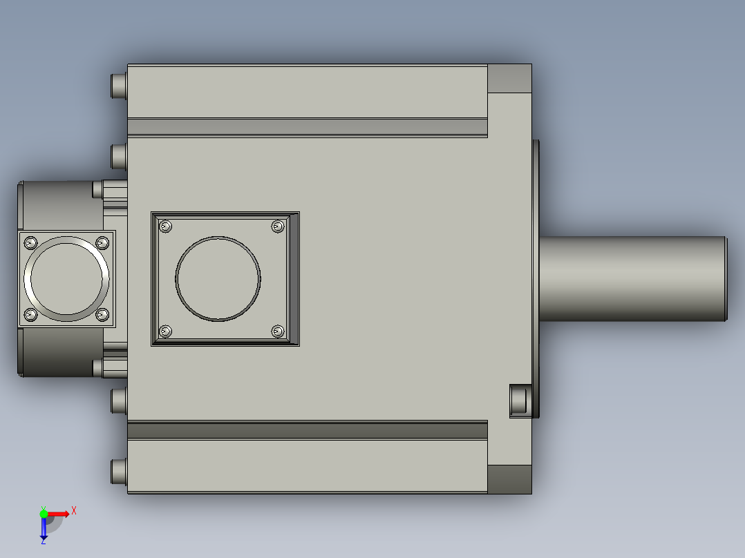 4000W MHME伺服马达俯视图