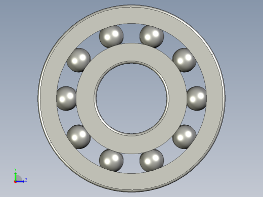 深沟球轴承609左视缩略图