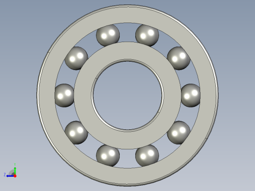 深沟球轴承609右视缩略图