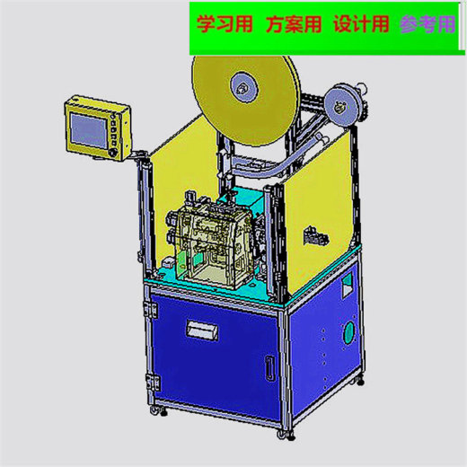 高速电子凸轮插针机3D图纸 机械设计参考资料设计素材缩略图