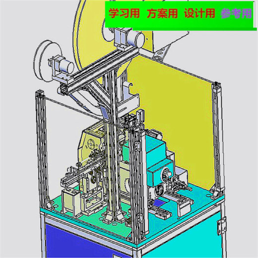高速电子凸轮插针机3D图纸 机械设计参考资料设计素材缩略图