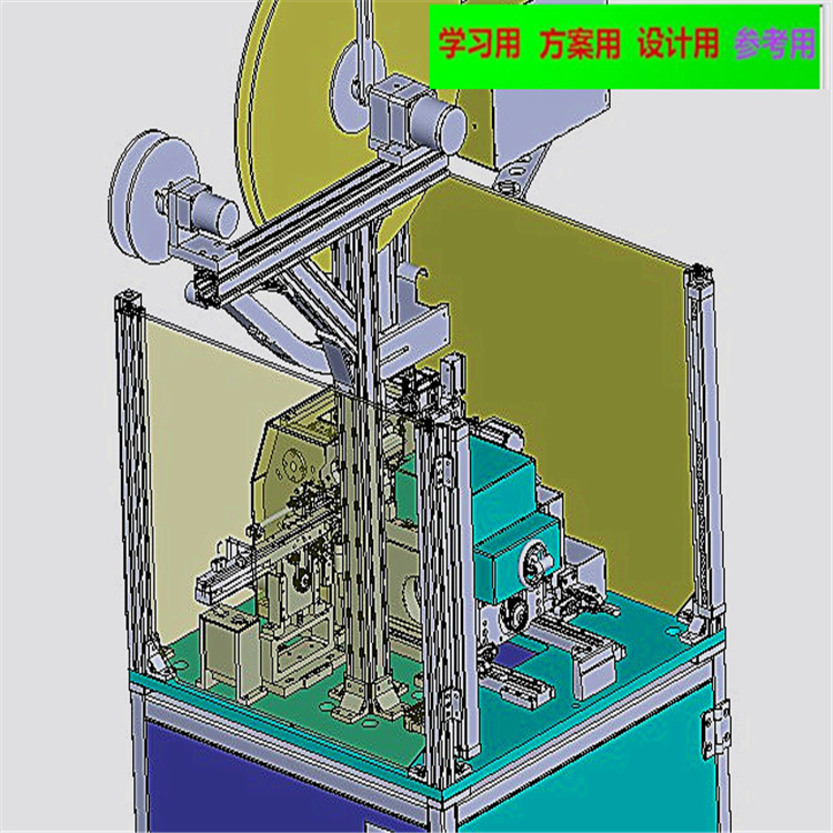 高速电子凸轮插针机3D图纸 机械设计参考资料设计素材