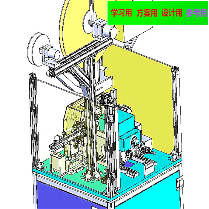 高速电子凸轮插针机3D图纸 机械设计参考资料设计素材