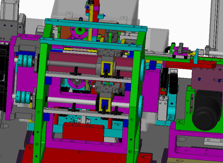 高速电子凸轮插针机3D图纸 机械设计参考资料设计素材