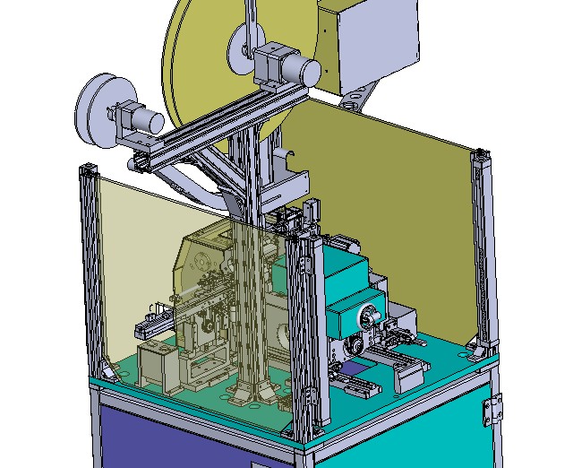 高速电子凸轮插针机3D图纸 机械设计参考资料设计素材