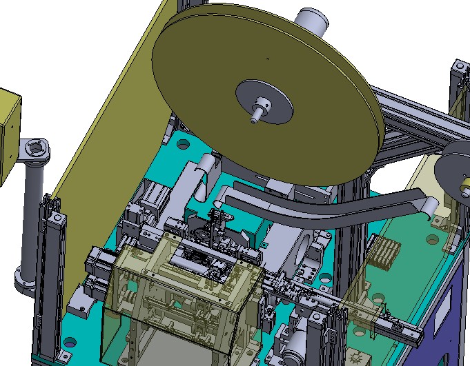 高速电子凸轮插针机3D图纸 机械设计参考资料设计素材