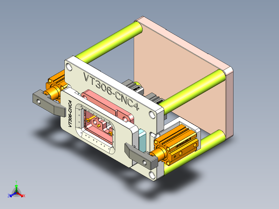 VT306-CNC4笔记本CNC工装夹具三维模型-20150323主视图