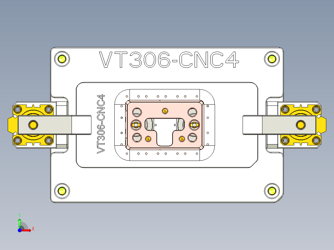 VT306-CNC4笔记本CNC工装夹具三维模型-20150323前视图