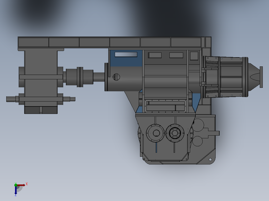 60砖机sw13+cad俯视图