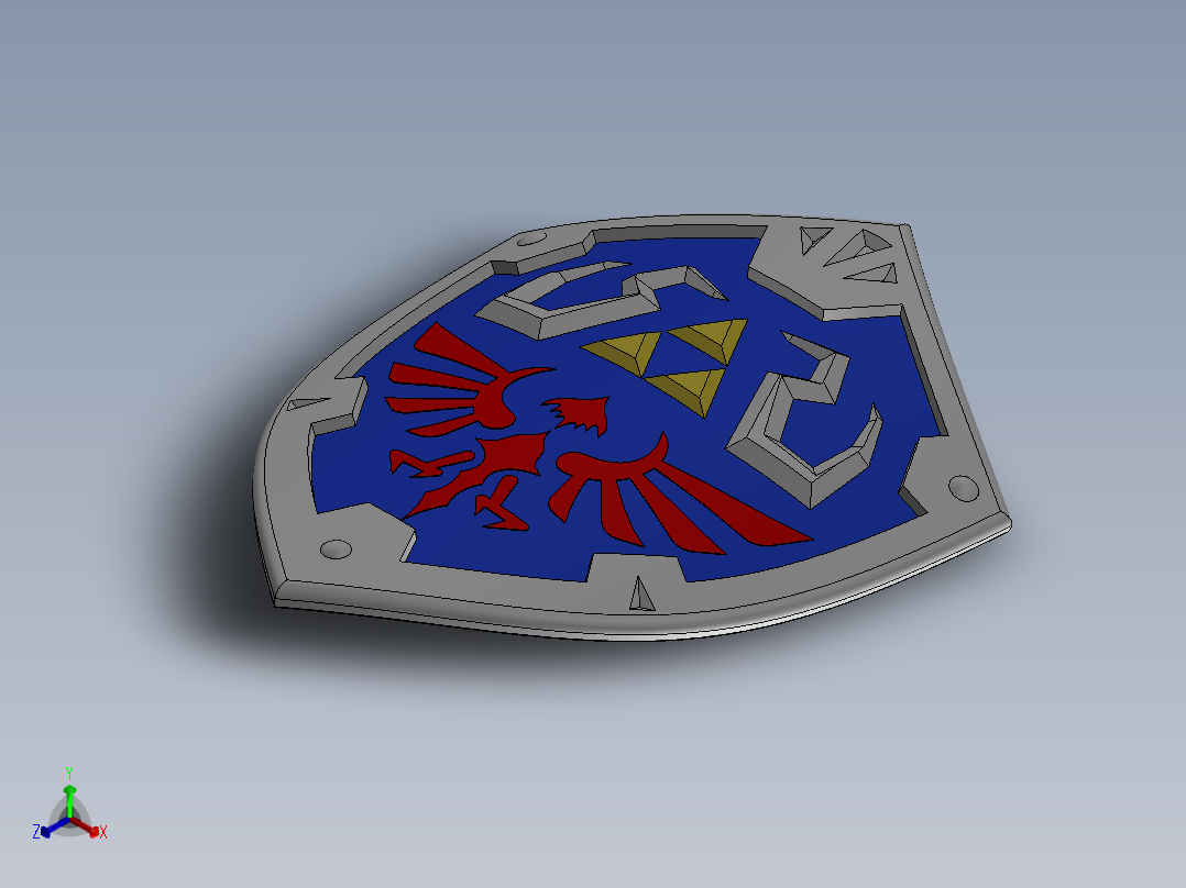 盾牌(19)正等轴测图