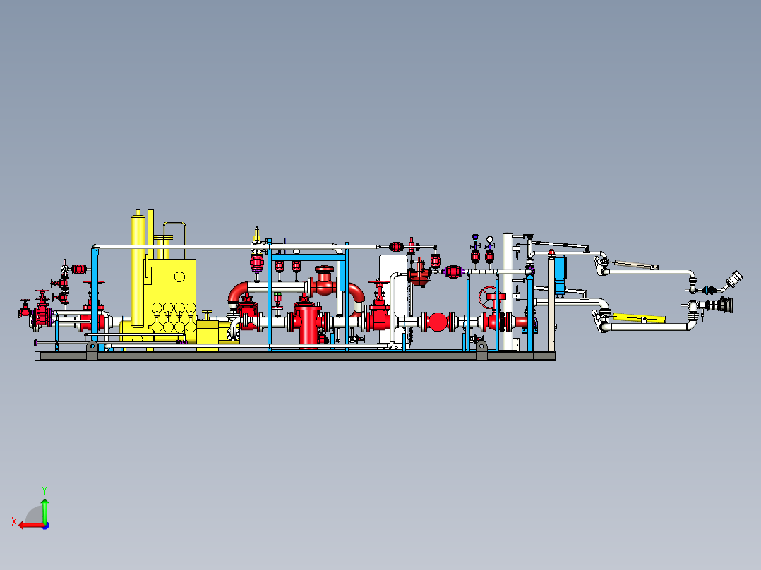 LH01 异辛醇卸车撬装配后视图