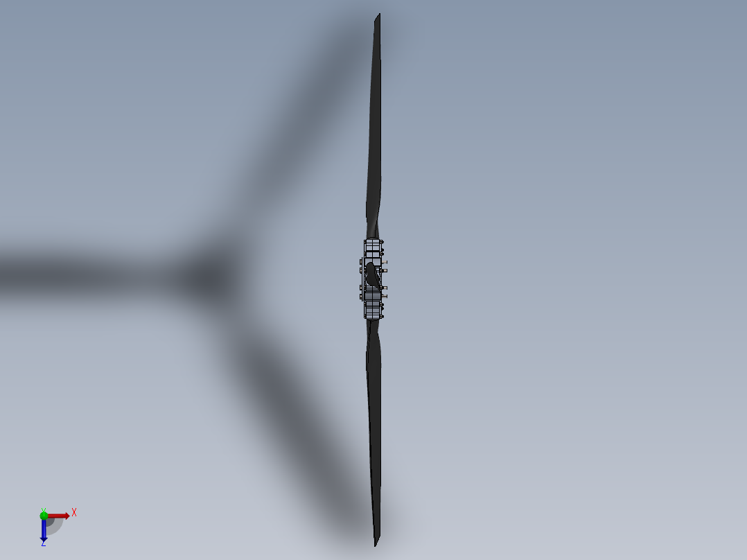 螺旋桨(150)俯视图