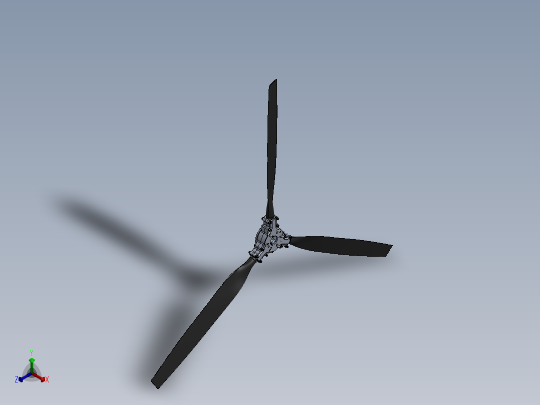 螺旋桨(150)正等轴测图