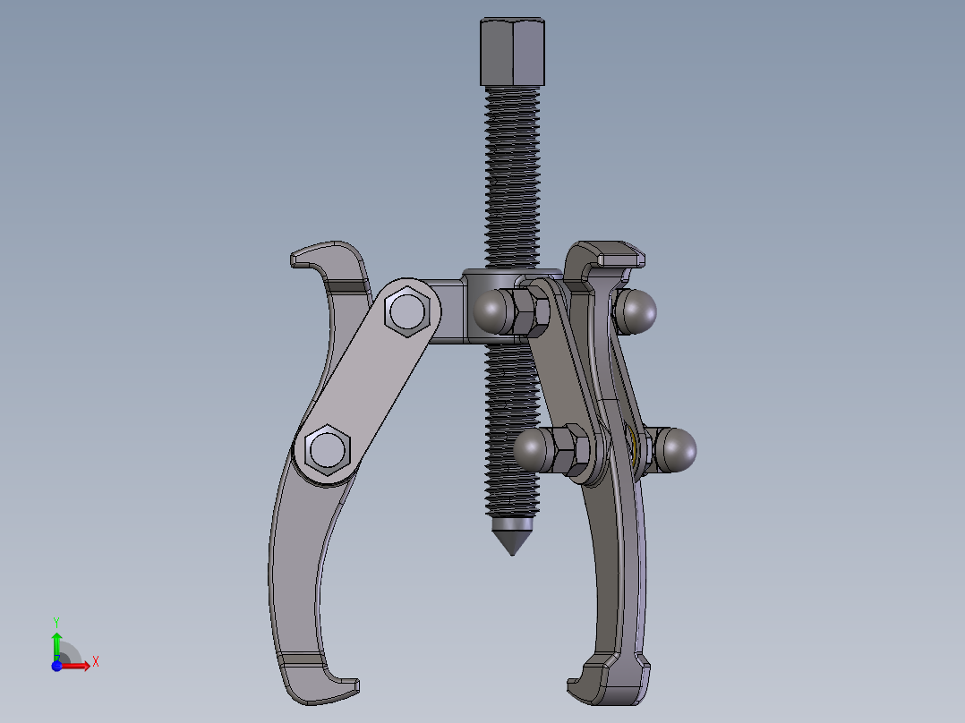 三爪拉马前视图