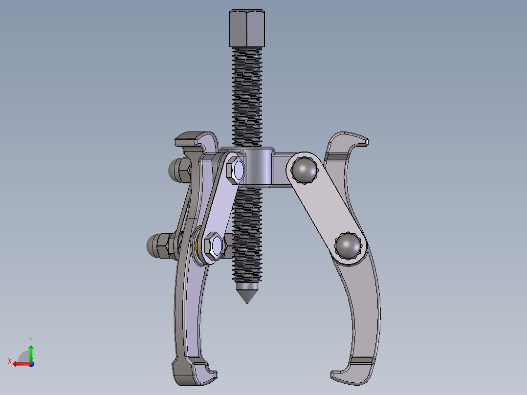 三爪拉马后视图