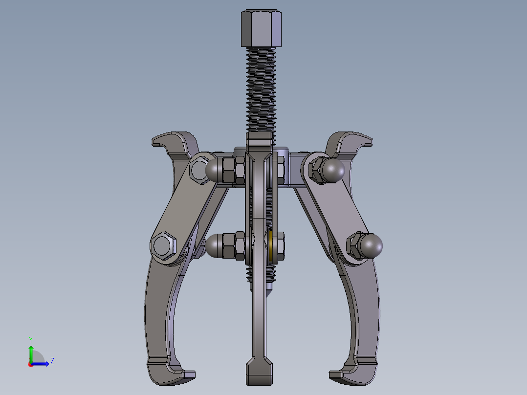 三爪拉马左视图