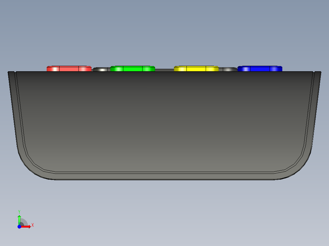 遥控器、遥控板(22)前视图