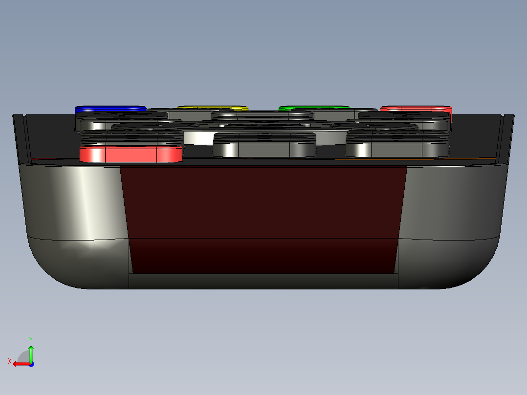 遥控器、遥控板(22)后视图