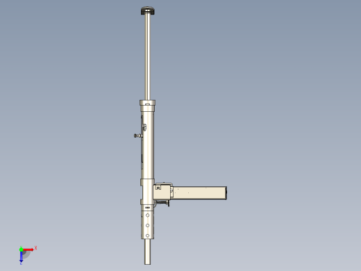 手枪左轮冲锋枪老式狙击步枪设计3D图纸sten-gun-mk-2-1942 SW STP IGS俯视缩略图