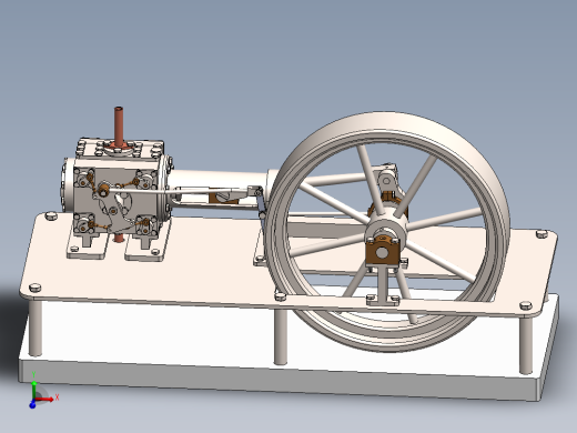 蒸汽机corliss-steam-engine-1832-模型格式为 sw