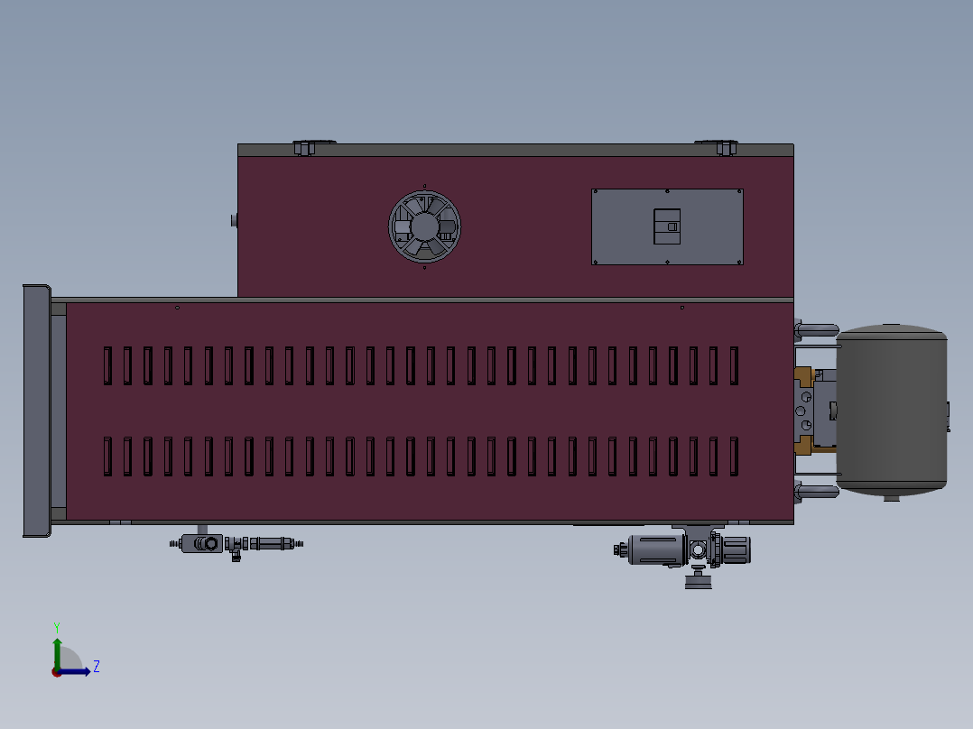 A4 碰焊机左视图