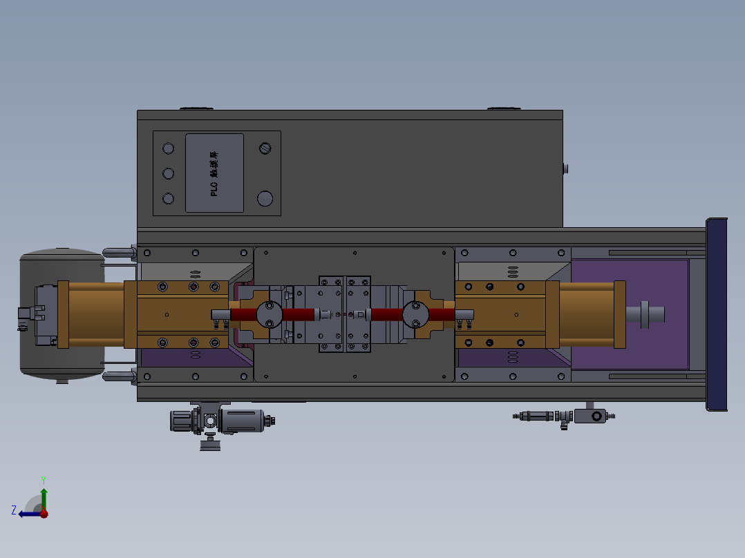 A4 碰焊机右视图