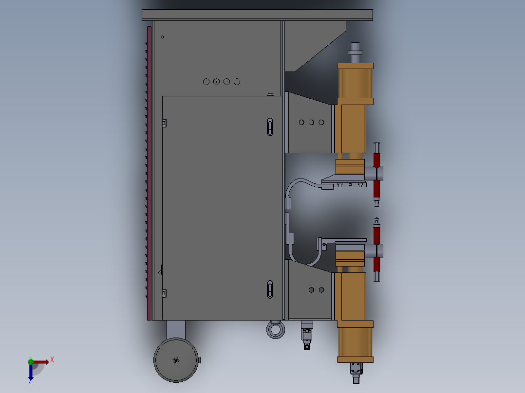 A4 碰焊机俯视图