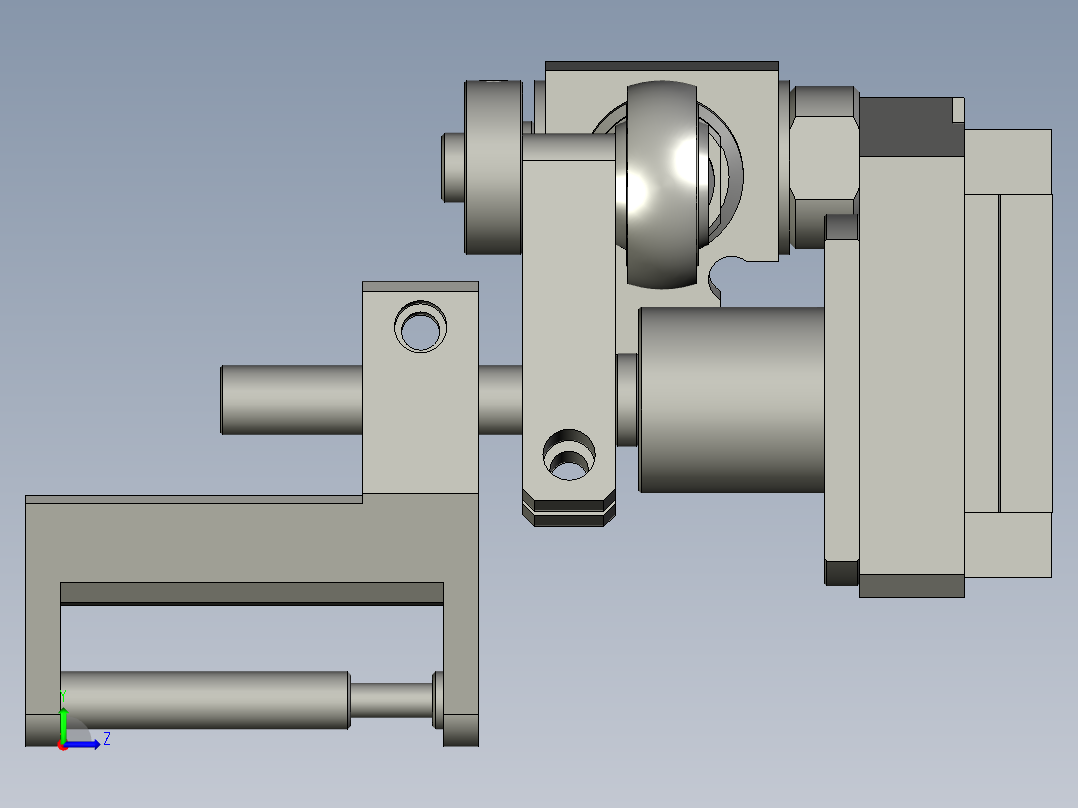 YWP200K4-20-03-00上压胶组件左视图