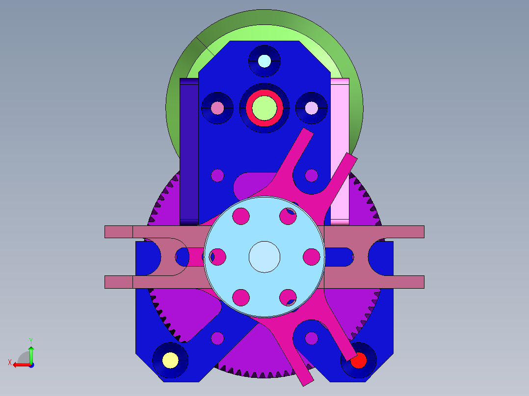 康特龙尼克齿轮电机后视图
