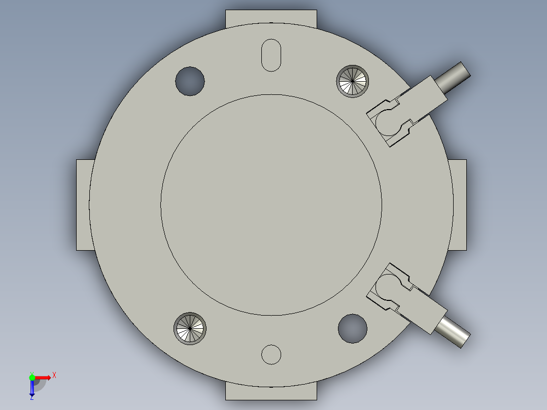 气爪SMCMHS4-32D-M9BV俯视图