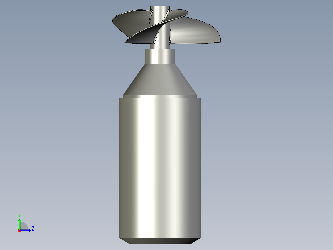 2上浮螺旋桨左视图