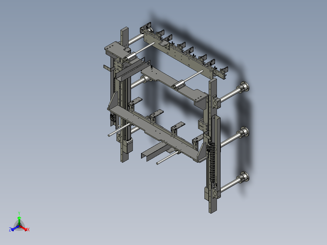 A滑轨模组1正等轴测图