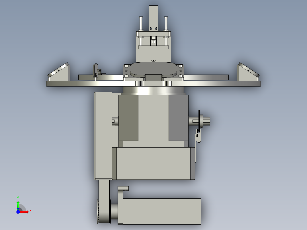 A25-TB-02-2000组装旋转机构SLD1SM前视图