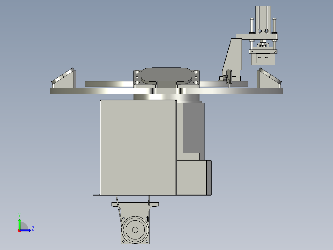 A25-TB-02-2000组装旋转机构SLD1SM左视图