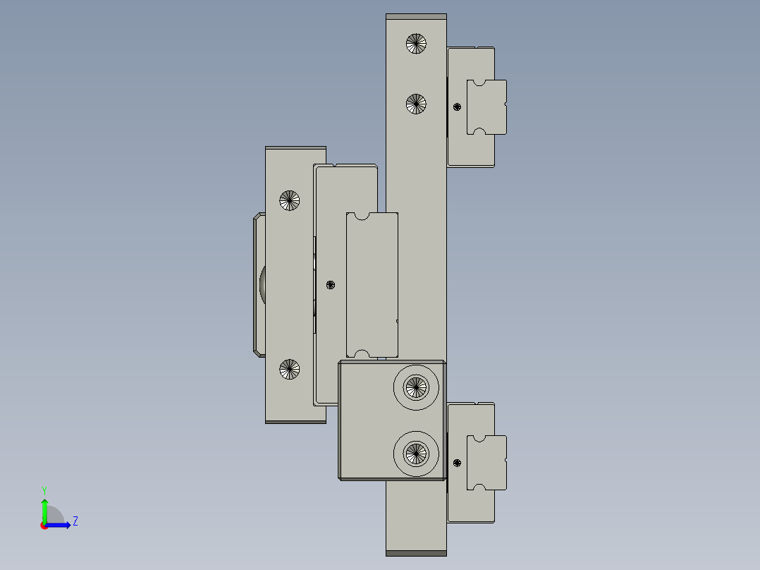 860-0300花键浮动模组左视图