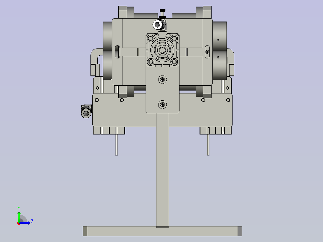 2018SOLIDWORKS0500Z倒刷编织工位左视图