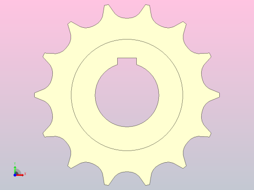 JS 1050-14T-R40-C1机加工主动轮前视缩略图