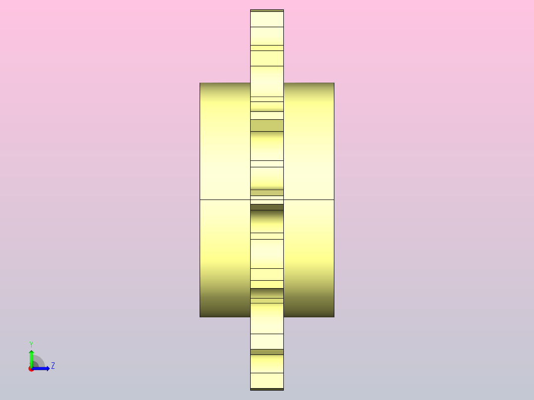 JS 1050-14T-R40-C1机加工主动轮左视图
