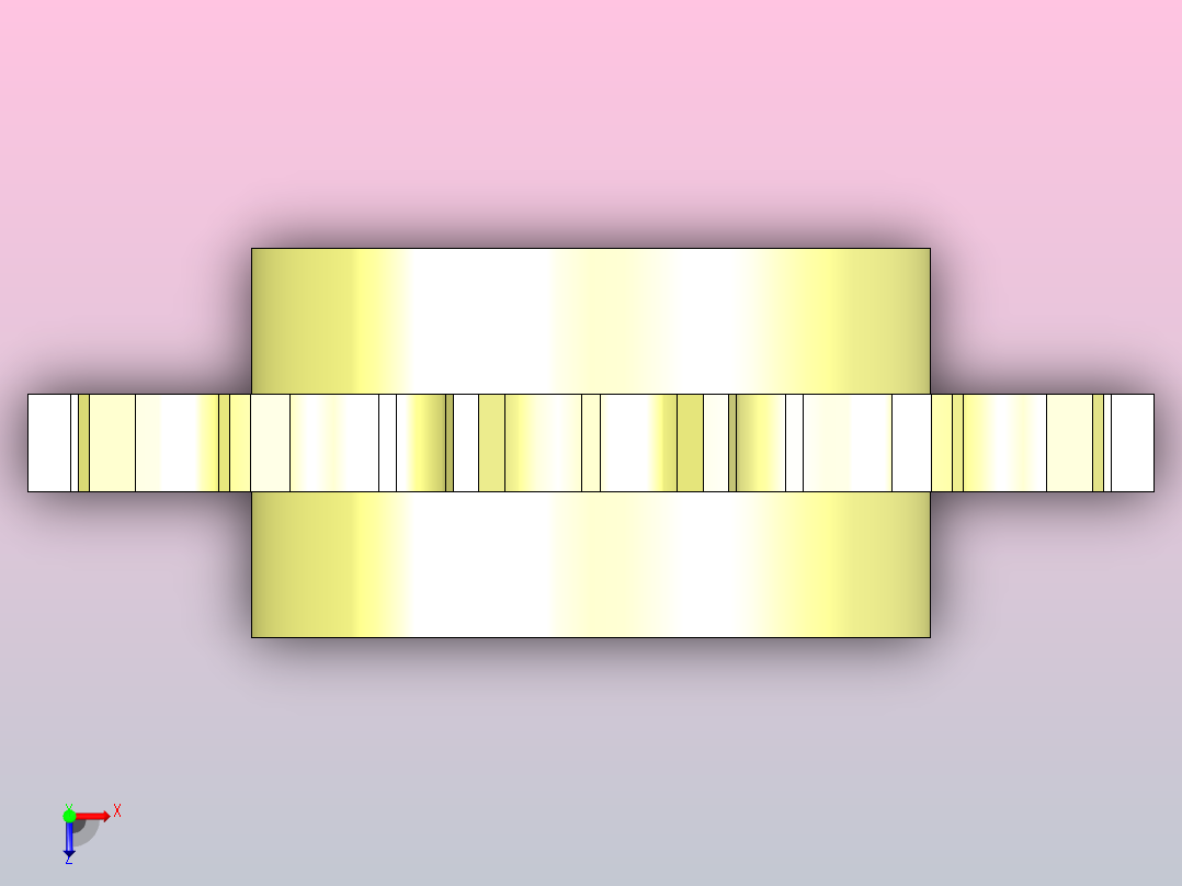 JS 1050-14T-R40-C1机加工主动轮俯视图